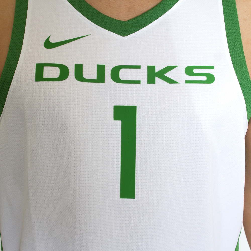 Ducks, Nike, White, Jerseys, Performance/Dri-FIT, Men, Basketball, 618736